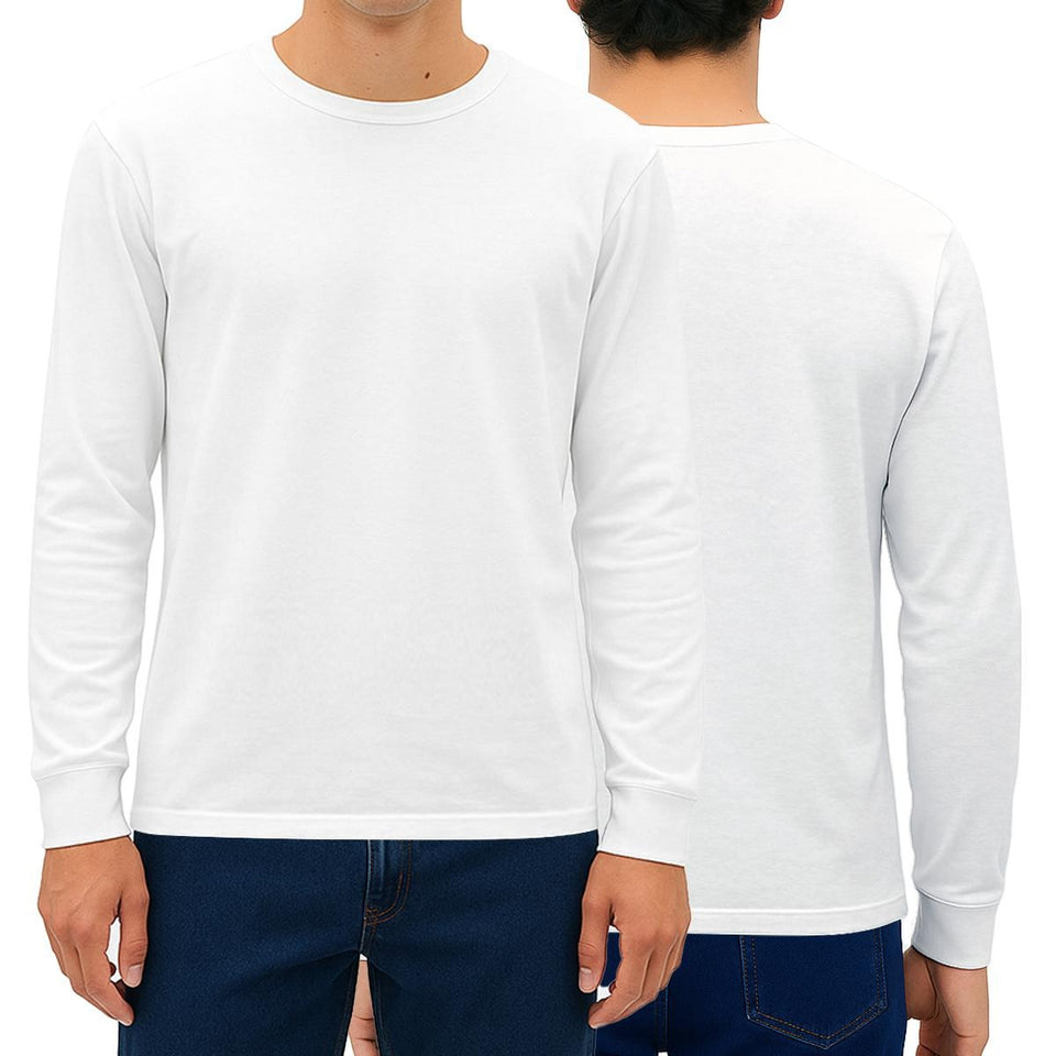 Men’s Long Sleeve T-Shirt Printed in USA| 180GSM Double DTF